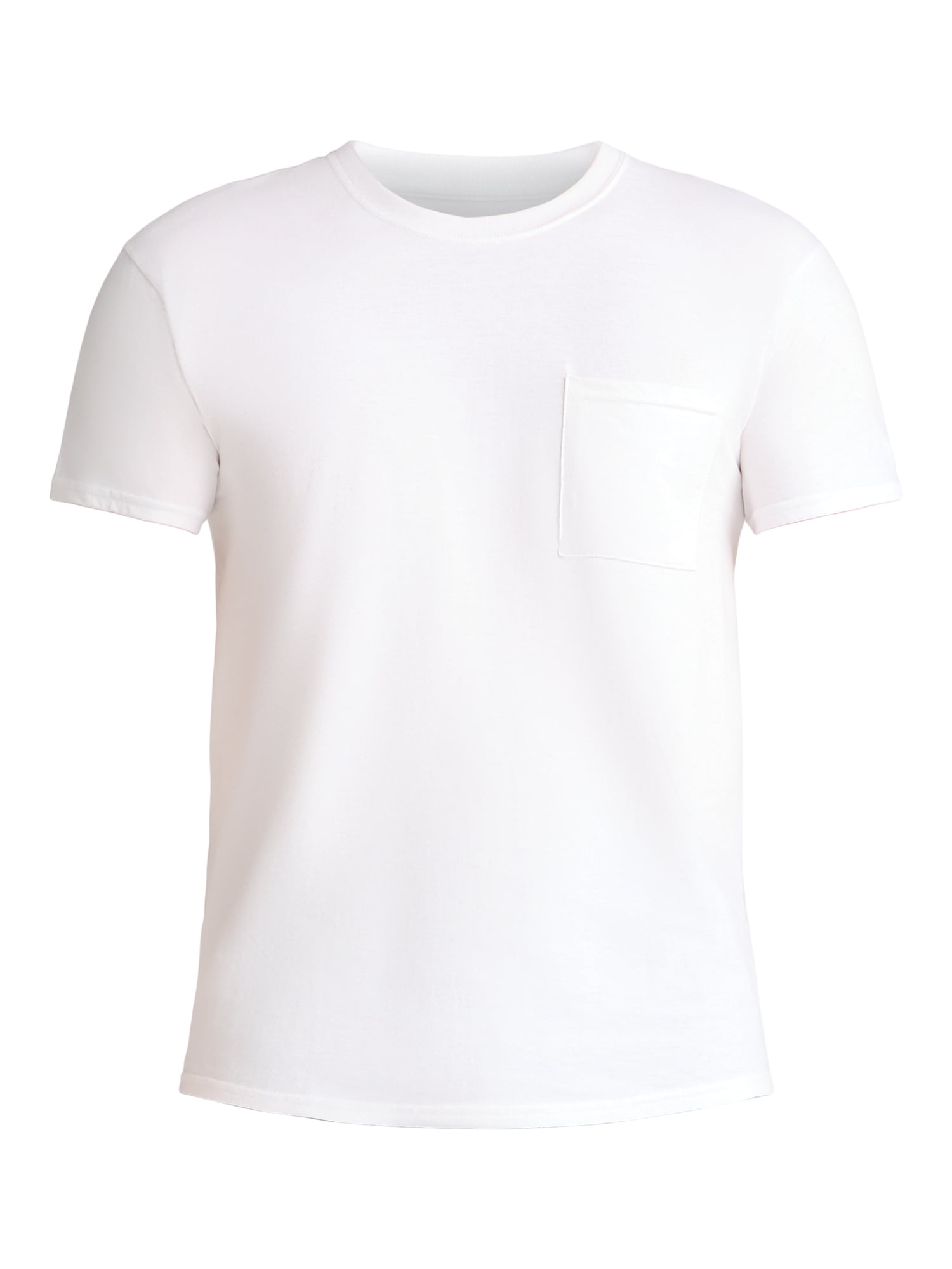Athletic Works Men's and Big Men's Cotton Pocket Tee, Sizes XS-5XL and Tall Sizes
