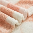 thumbnail image 3 of Mainstays Teddy Fleece Throw Blanket Dusty Rose Plaid, 3 of 7