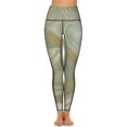 thumbnail image 2 of Women's High Waisted Yoga Leggings with Pockets，Marble Texture，Tummy Control Non See Through Workout Athletic Running Yoga Pants, 2 of 6
