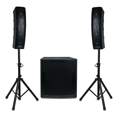 Sound Town CARPO Series Column Speaker & Subwoofer Mini Line Array System (Best Mini Line Array)