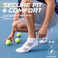 thumbnail image 3 of Mqamex No Show Socks for Men, Moisture Wicking Athletic Socks with Arch Support, 6 Pairs Sizes 6-13, 3 of 7
