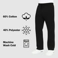 thumbnail image 6 of Men’s 3-Pack Heavyweight Fleece Sweatpants – Open Bottom Joggers for Gym & Casual Wear (S-3XL), 6 of 7
