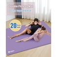 thumbnail image 4 of YR Extra Thick Yoga Mat 1 inch Large Wide Exercise Mat for Kids Senior Home Gym Workout, 78x51 inches, Pruple, 4 of 9