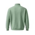 thumbnail image 4 of Men's Solid Sweatshirt Pit Strip Half Open Collar Casual Printed Sweatshirt for Fall Winter, 4 of 7