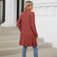 thumbnail image 5 of Women's Knitted Cardigan Long Sleeve Loose Sweater Casual Cardigan with Pockets Autumn, 5 of 5