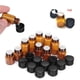 thumbnail image 2 of Mini Botellas De Muestra De Aceites Esenciales De Vidrio Ámbar Con Reductores De Orificios Y Tapas Negras/, Perfume De Viaje Y Contenedor Portátil Saliente, 2 of 4