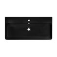 thumbnail image 3 of Carre 36 Ceramic Console Sink Matte Black Basin Black Legs, 3 of 10
