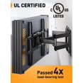 thumbnail image 2 of Soporte de pared para TV Perlegear con certificación UL Full Motion 37-82 pulgadas, 2 of 7