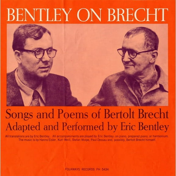 Bentley on Brecht: Songs & Poems of Bertolt Brecht