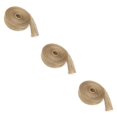 thumbnail image 1 of Advancent 10 M/rollo de yute Natural arpillera artesanía envolver cinta de arpillera bandera boda hogar suministros regalo pastel DIY No.02 3piezas Advancent CBP038178, 1 of 6