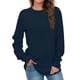 thumbnail image 1 of Sudadera AURUZA para Mujer Manga Larga Cuello Redondo Azul Oscuro S, 1 of 6