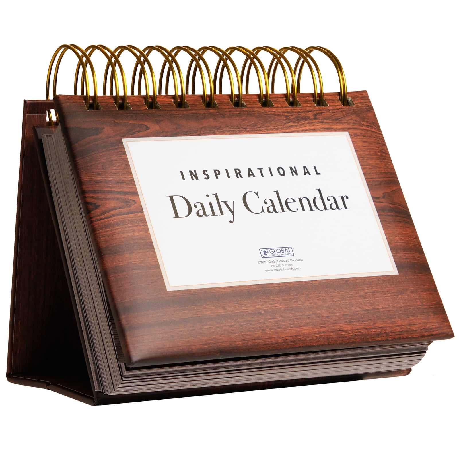 Moivational & Inspirational Perpetual Daily Flip Calendar with Self-Standing Easel
