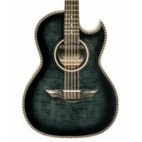 H. Jimenez El Esta'ndar Acoustic-Electric Bajo Quinto Black Flame Maple