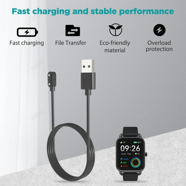 Cable de carga magnético Cargador de reloj USB 5V 1A para RS4 Plus (100 cm)