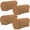 Light coffee color, variant on 4 Pcs Stretch Polyester Armrest Slipcovers, Plush Sofa Chair Recliner Armrest Covers, Red Furniture Protector
