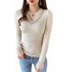 thumbnail image 1 of Qarigey Ropa interior cálida para mujer, ropa de otoño, Tops, camiseta gruesa de lana, lencería de fondo, camiseta interior de manga larga Camisetas sin mangas Albaricoque, 1 of 6