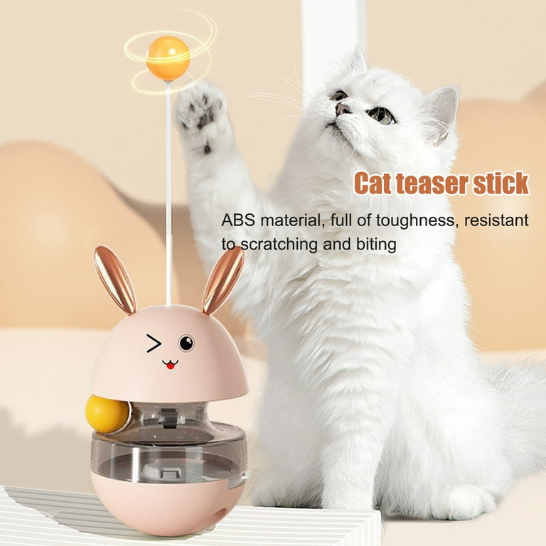  Cat Treat Puzzle, Cat Treat Dispenser Toy Cat Treat Toy,  Tumbler Interactive Ball Cat Puzzle Feeder, Cat Food Puzzle Cat Food Ball Cat  Snacks Temptations, Food Puzzle Toys for Cats 