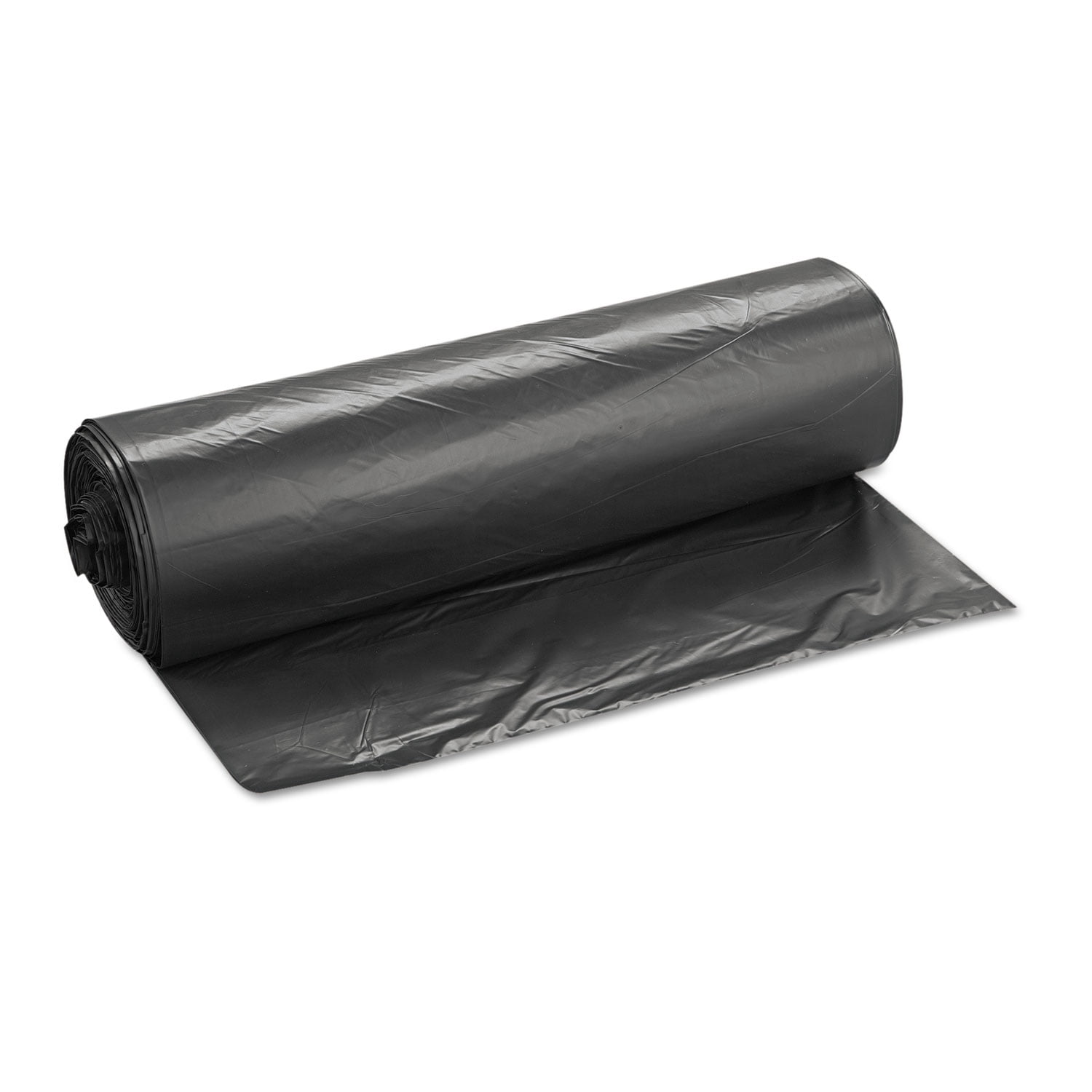 Inteplast Group High-density Commercial Can Liners Value Pack, 60 Gal, 19 Microns, 43" X 46", Black, 150/carton