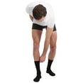 thumbnail image 2 of Bamboo basics Calcetines unisex, paquete de 12 - BEAU Anklet Socks, calcetines cortos, color liso Negro 41-46, 2 of 3
