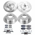thumbnail image 3 of PowerStop Front and Rear Z23 Evolution Sport Carbon-Fiber Ceramic Brake Pad and Drilled & Slotted Rotor Kit Fits: KIA Select Models K5838, 3 of 10