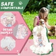 thumbnail image 4 of GASTROPOD Dog Dresses for Small Dogs Girl,Cotton Small Dog Costume,Soft Breathable with Flower Small Dog Clothes,Pink,Xs, 4 of 7