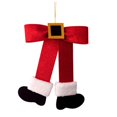 thumbnail image 1 of Para lazos navideños creativos, patas grandes de Papá Noel, árbol de Navidad, adorno colgante para vacaciones, coronas de puerta delantera, decoración de pared de ventana, 1 of 5