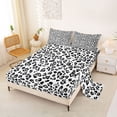 thumbnail image 2 of Erosebridal Vintage Cheetah Print Queen Sheet Sets 4 Pieces For Teens,Boys Girls Animal Leopard Print Bed Set, 2 of 5