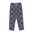 thumbnail image 4 of Daiia Geometry Flower Women's Sleep Pant with Pockets and Drawstring,Pajama Pants-Small, 4 of 9