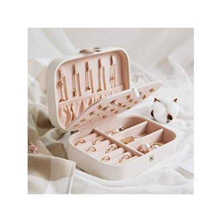 Taykoo Portable Travel Jewelry Box Organizer Jewellery Ornament Case