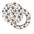 thumbnail image 2 of Gukieu French Bulldog3 Print Round Chair Cover, Dust-proof and Non-slip Bar Chair Protective Cover, Suitable for Bars, Restaurants, Offices-12 inch, 2 of 7