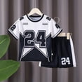 thumbnail image 4 of RMGVDSD Lightweight Kids Athletic Shorts Set For Boys And Girls Basketball Outfit Summer Breathable Mesh Tees Sports Tops And Shorts Set 3-4 Years, 4 of 4