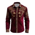 thumbnail image 4 of Camisetas de Navidad de Manga Larga de los Hombres de Moda Casual de Manga Larga Camiseta de Blusa de Cuello para Primavera Invierno Al Aire Libre Diario, 4 of 8