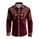 thumbnail image 4 of Camisetas de Navidad de Manga Larga de los Hombres de Moda Casual de Manga Larga Camiseta de Blusa de Cuello para Primavera Invierno Al Aire Libre Diario, 4 of 8