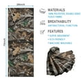 thumbnail image 2 of Brown Green Camo Leaves Branches Pattern Hot Yoga Mat Towel Non Slip for Hot Yoga - Quick-Drying Yoga Mat Cover with 4 Corner Pockets with Travel Bag - Hot Yoga Towel Non Slip 70"x26", 2 of 6