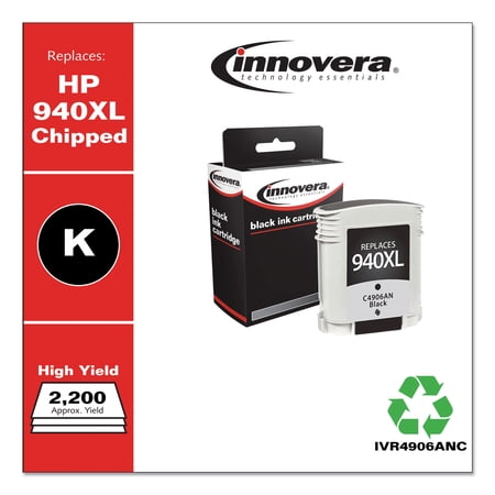 Innovera Remanufactured Black High-yield   Replacement For 940xl (c4906an)  2 200 Page-yield