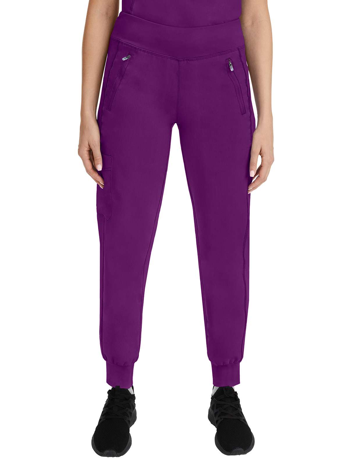 Healing Hands Jogger scrubs Pant Six Pocket Tara 9233 Purple Label