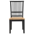 thumbnail image 6 of Steve Silver Magnolia Wood Two-Tone Natural and Black Set of 2 Dining Side Chair, 6 of 11