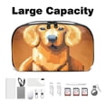 thumbnail image 3 of Pixel Dog Electronic Travel Case Organizer USB Case Charger Phone Case Cable Organizer, Oxford Fabric Waterproof Portable Digital Storage Bag for Cables, Chargers, Phones - 5.9x9.44x3.14 in, 3 of 6