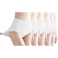 thumbnail image 1 of Posijego Womens Cotton Underwear 5 Pack Ladies Full Coverage Soft Breathable Briefs Panties Solid Color, 1 of 2