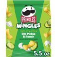 thumbnail image 2 of Pringles Mingles Dill Pickle & Ranch Puffed Snacks – 5.5 oz Canister, Crunchy Salty Snack With Olive Green Bowl By ValueNest, 2 of 10
