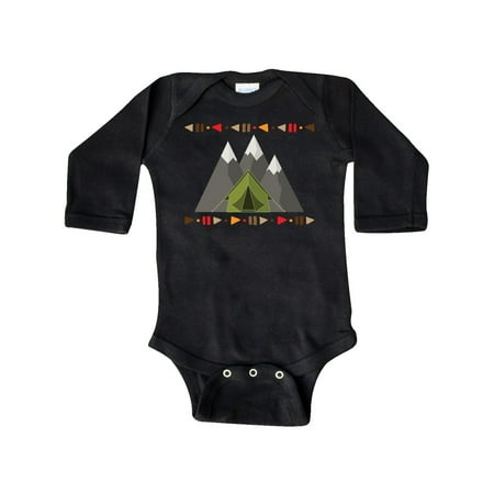 

Inktastic Camping Hiking Mountain Adventure Gift Baby Boy or Baby Girl Long Sleeve Bodysuit