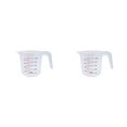 thumbnail image 3 of Toystoory Measuring Jug Convenient V-shaped Glass Baking Anti-skidding Graduated Handle Tools Nozzle Kitchen 500ml 2piezas, 3 of 6