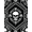 Black White, Pattern 1, variant on ODIKA Beast Streetwear Men Pixel Gothic Cross Dorm Guys Skull Graphic Refined for Entryway, Kitchen, Mudroom, Stain Resistant Flatwoven