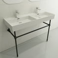 thumbnail image 6 of BOCCHI 1393-001-0132 47.75" Double Fireclay Sink for Two 1-Hole Faucets in White, 6 of 7