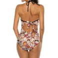thumbnail image 6 of One Piece Swimsuit Women Tummy Control - V Neck Maneki-Neko Cats Halter Swim Suits for Women 2025, Padded Full Coverage Bathing Swim Suit for Women, 6 of 7