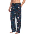 thumbnail image 3 of Mens Pajama Pants - Soft Sleep & Lounge Pants for Men, Dachshund Dog Puppy No.1032 Cuteness Casual PJ Bottoms Pants with Pockets, 3 of 5