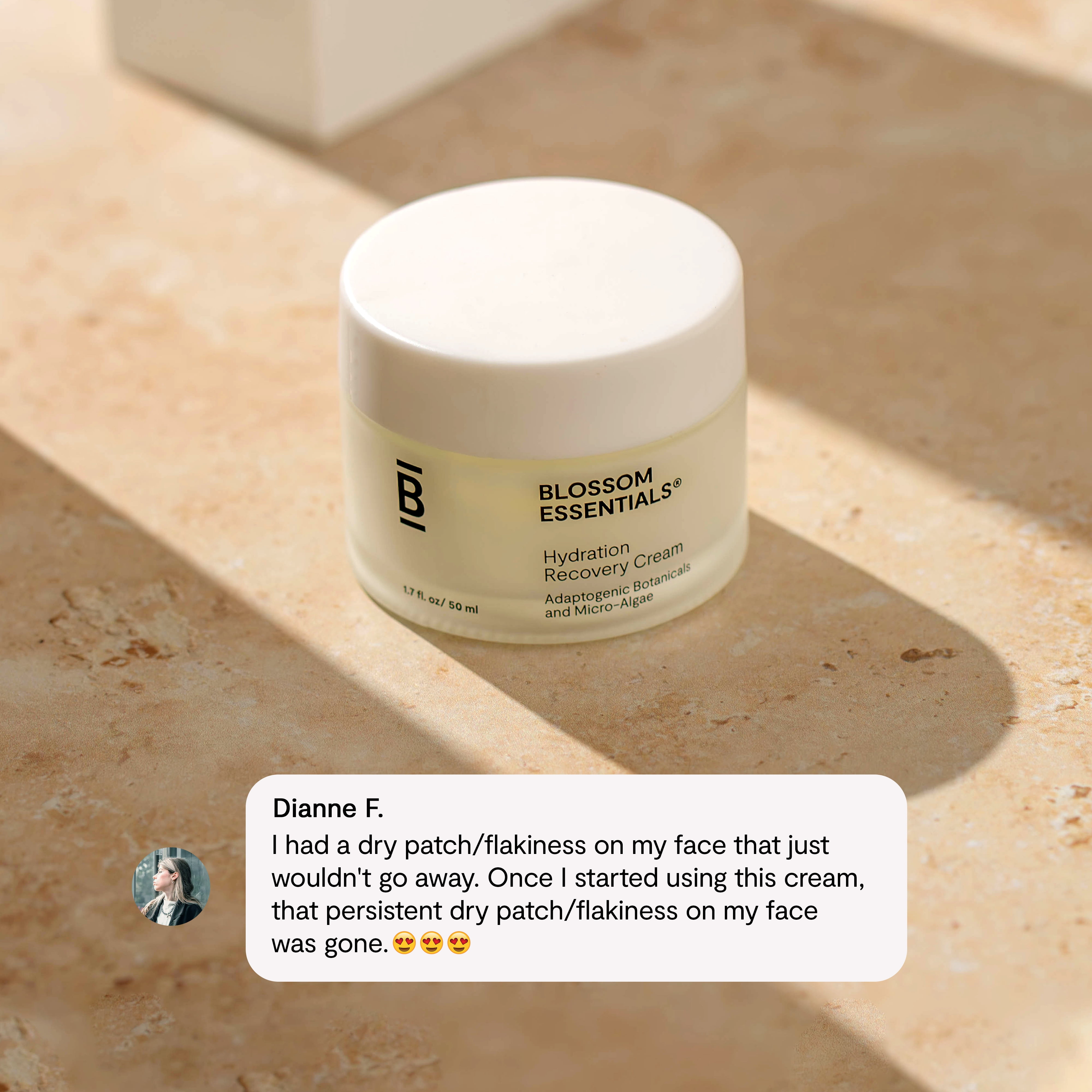 Blossom Essentials Hydration Recovery Face Cream Skincare for Dry