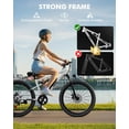 thumbnail image 5 of Actbest 27.5" Electric Bike for Adults, 21-Speed, 500W Motor, 48V 10.4Ah, Full Suspension, Long Range, Mountain Ebike for Man Teens, 5 of 8