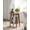 Rustic Walnut, variant on VASAGLE MAEZO Collection - Side Table, 2-Tier Small Round End Table, Nightstand with Tapered Legs, Curved Transitions, for Small Spaces, Living Room, Bedroom, Charcoal Gray