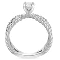thumbnail image 3 of Pompeii 1 ct Diamond Split Shank Braided Engagement Ring 14k White Gold, 3 of 3